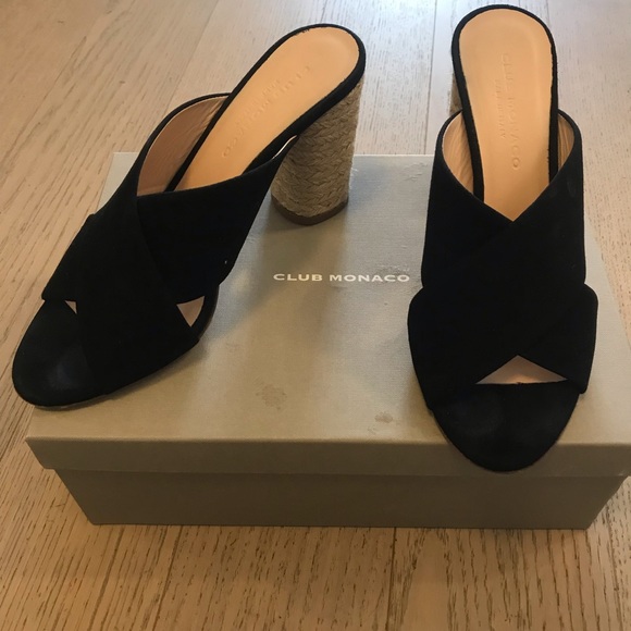 Club Monaco Atashia block heel sandals - Picture 1 of 7